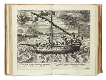 LINSCHOTEN, JAN HUYGEN VAN. Histoire de la Navigation... aux Indes Orientales... Deuxiesme Edition Augmentee.